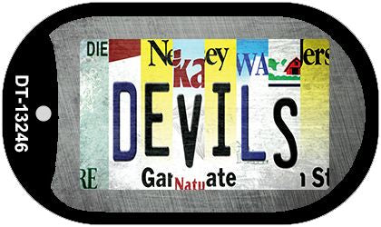 Devils Strip Art Novelty Metal Dog Tag Necklace DT-13246