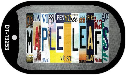 Maple Leafs Strip Art Novelty Metal Dog Tag Necklace DT-13253