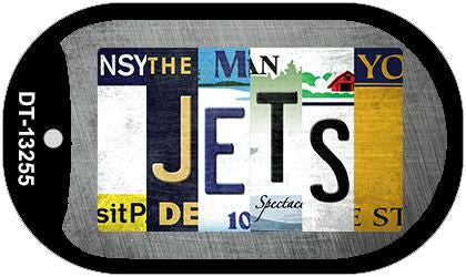 Jets Strip Art Novelty Metal Dog Tag Necklace DT-13255