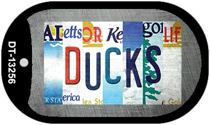 Ducks Strip Art Novelty Metal Dog Tag Necklace DT-13256