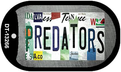 Predators Strip Art Novelty Metal Dog Tag Necklace DT-13266