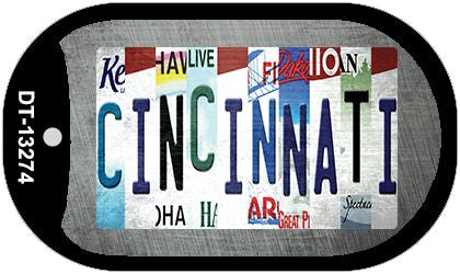 Cincinnati Strip Art Novelty Metal Dog Tag Necklace DT-13274