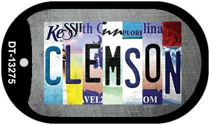 Clemson Strip Art Novelty Metal Dog Tag Necklace DT-13275