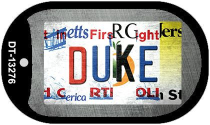 Duke Strip Art Novelty Metal Dog Tag Necklace DT-13276