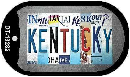 Kentucky Strip Art Novelty Metal Dog Tag Necklace DT-13282