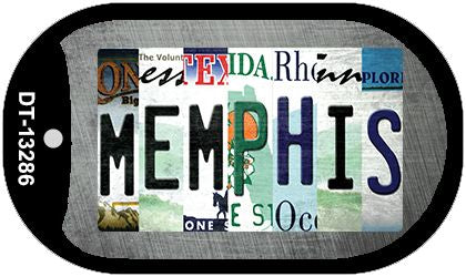 Memphis Strip Art Novelty Metal Dog Tag Necklace DT-13286