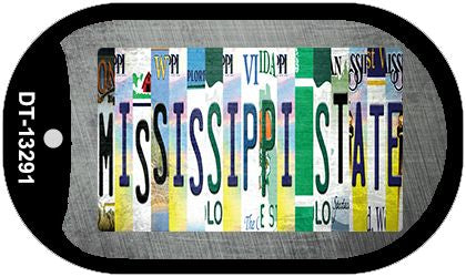 Mississippi State Strip Art Novelty Metal Dog Tag Necklace DT-13291