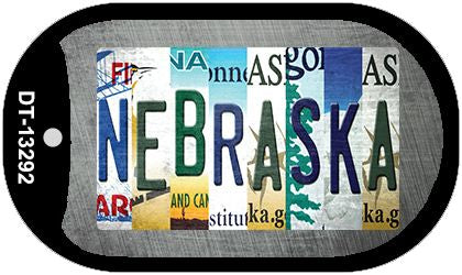 Nebraska Strip Art Novelty Metal Dog Tag Necklace DT-13292
