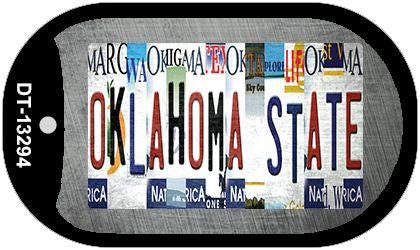 Oklahoma State Strip Art Novelty Metal Dog Tag Necklace DT-13294