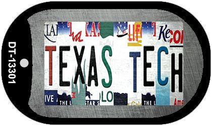 Texas Tech Strip Art Novelty Metal Dog Tag Necklace DT-13301