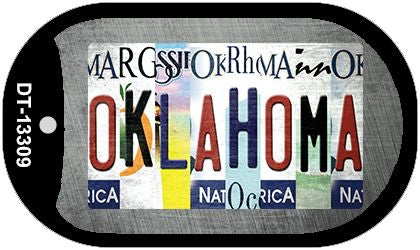 Oklahoma Strip Art Novelty Metal Dog Tag Necklace DT-13309