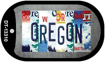 Oregon Strip Art Novelty Metal Dog Tag Necklace DT-13310