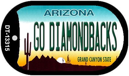 Go Diamondbacks Novelty Metal Dog Tag Necklace DT-13315