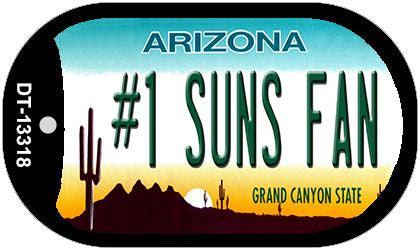 Number 1 Suns Fan Novelty Metal Dog Tag Necklace DT-13318