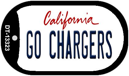 Go Chargers Novelty Metal Dog Tag Necklace DT-13323