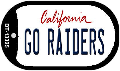Go Raiders Novelty Metal Dog Tag Necklace DT-13325