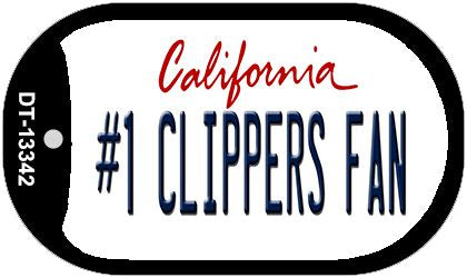 Number 1 Clippers Fan Novelty Metal Dog Tag Necklace DT-13342