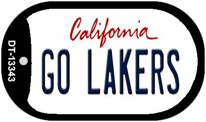 Go Lakers Novelty Metal Dog Tag Necklace DT-13343