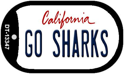 Go Sharks Novelty Metal Dog Tag Necklace DT-13347