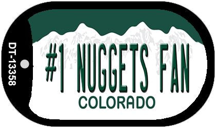 Number 1 Nuggets Fan Novelty Metal Dog Tag Necklace DT-13358