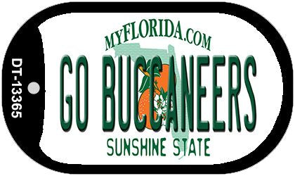 Go Buccaneers Novelty Metal Dog Tag Necklace DT-13365
