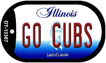 Go Cubs Novelty Metal Dog Tag Necklace DT-13387