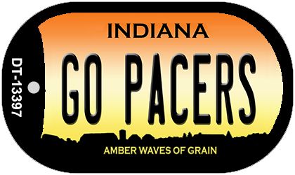 Go Pacers Novelty Metal Dog Tag Necklace DT-13397