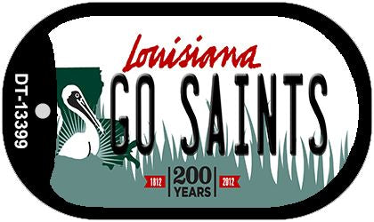 Go Saints Novelty Metal Dog Tag Necklace DT-13399