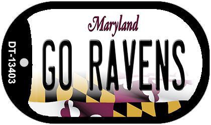 Go Ravens Novelty Metal Dog Tag Necklace DT-13403