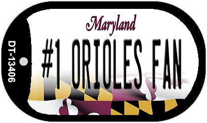 Number 1 Orioles Fan Novelty Metal Dog Tag Necklace DT-13406