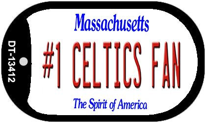 Number 1 Celtics Fan Novelty Metal Dog Tag Necklace DT-13412