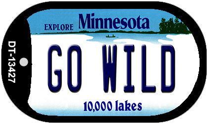 Go Wild Novelty Metal Dog Tag Necklace DT-13427