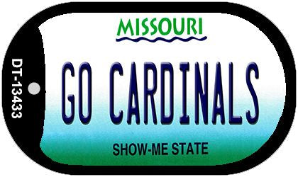 Go Cardinals Novelty Metal Dog Tag Necklace DT-13433