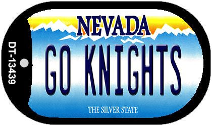 Go Golden Knights Novelty Metal Dog Tag Necklace DT-13439