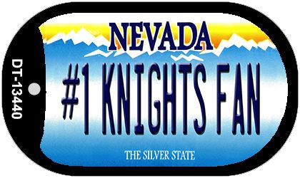 Number 1 Golden Knights Fan Novelty Metal Dog Tag Necklace DT-13440