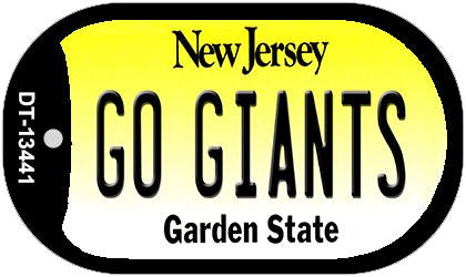 Go Giants Novelty Metal Dog Tag Necklace DT-13441