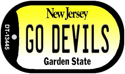 Go Devils Novelty Metal Dog Tag Necklace DT-13445