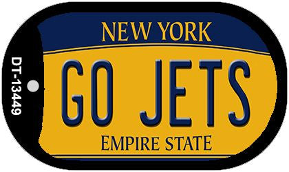 Go Jets Novelty Metal Dog Tag Necklace DT-13449