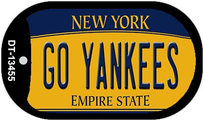 Go Yankees Novelty Metal Dog Tag Necklace DT-13455