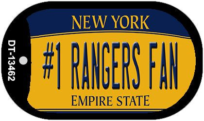 Number 1 Rangers Fan Novelty Metal Dog Tag Necklace DT-13462