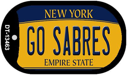 Go Sabres Novelty Metal Dog Tag Necklace DT-13463