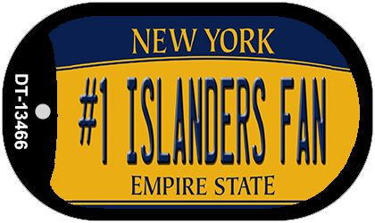 Number 1 Islanders Fan Novelty Metal Dog Tag Necklace DT-13466