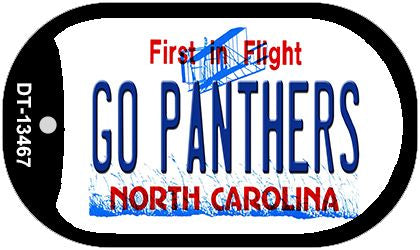 Go Panthers Novelty Metal Dog Tag Necklace DT-13467