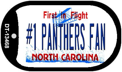 Number 1 Panthers Fan Novelty Metal Dog Tag Necklace DT-13468