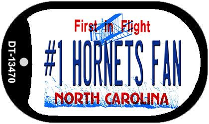 Number 1 Hornets Fan Novelty Metal Dog Tag Necklace DT-13470