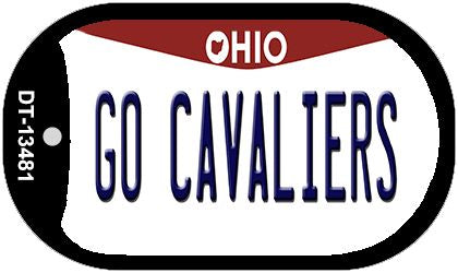 Go Cavaliers Novelty Metal Dog Tag Necklace DT-13481