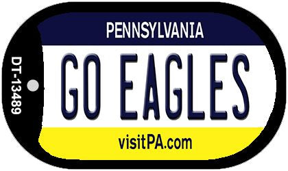 Go Eagles Novelty Metal Dog Tag Necklace DT-13489