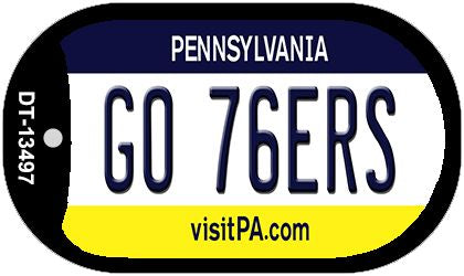 Go 76ers Novelty Metal Dog Tag Necklace DT-13497