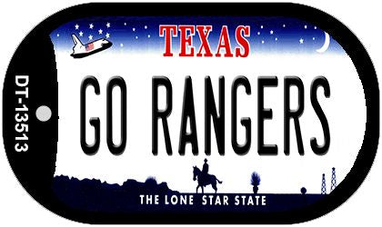 Go Rangers Novelty Metal Dog Tag Necklace DT-13513