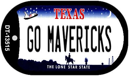Go Mavericks Novelty Metal Dog Tag Necklace DT-13515